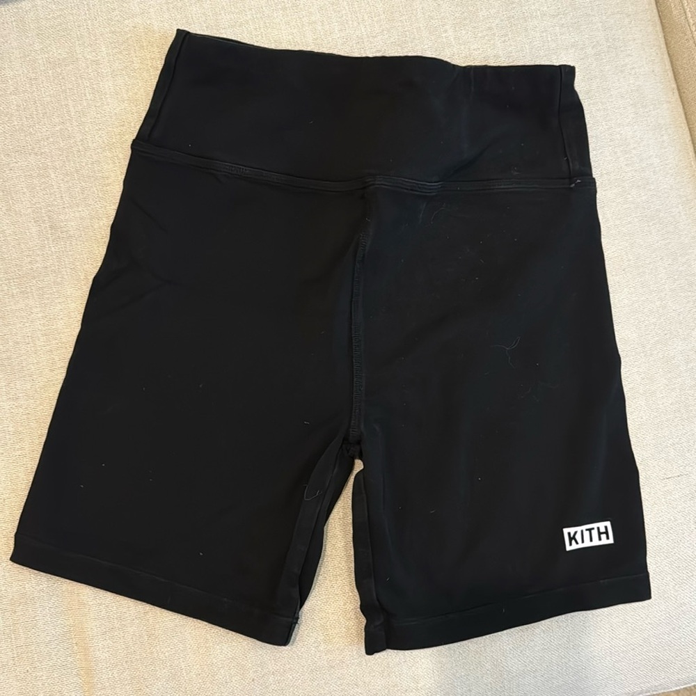 Kith black biker shorts